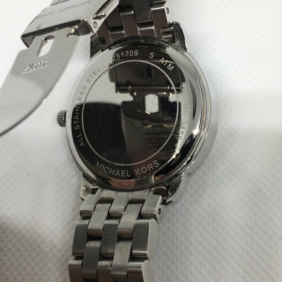 *HP* AUTH Michael Kors Nini Pavé Silver-Tone Watch, 36mm - Picture 10 of 13